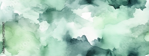 Seamless pale gray blue green abstract watercolor drawing. Sage green color. Art background for design. Water. Grunge. Blot  Stein  daub.