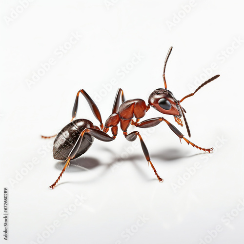 black ant isolated on white © konkanan
