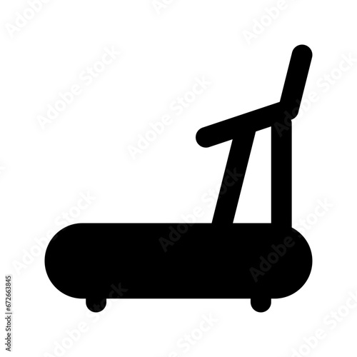 treadmill glyph icon