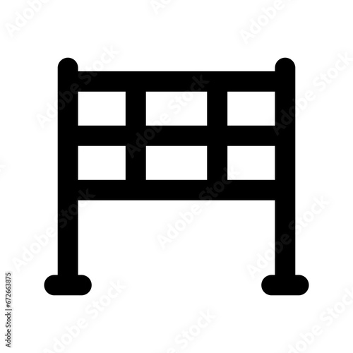 volley net glyph icon