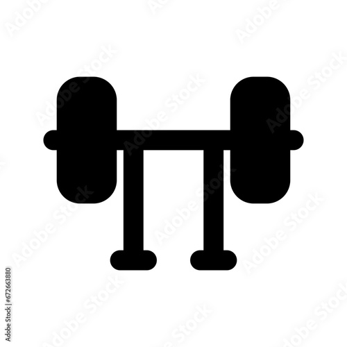 weightlifting glyph icon