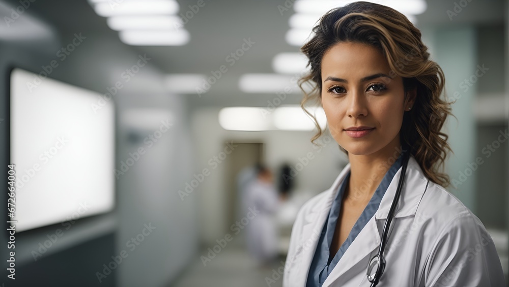 A Women Telehealth , doctor in hospital A Women Telehealth , doctor in hospital