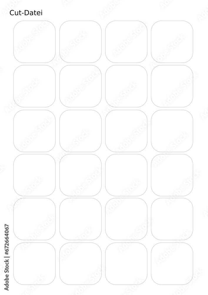 Christmas calendar stickers, SVG plotter file