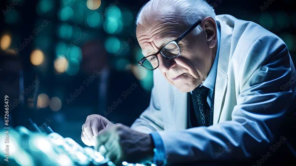 Destacados médicos e investigadores haciendo su labor en el laboratorio clínico. Destacados médicos e investigadores haciendo su labor en el laboratorio clínico.