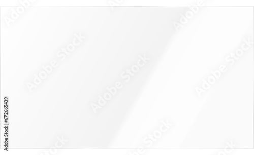 Glass plate or screen reflection vector illustration isolated with no background layer