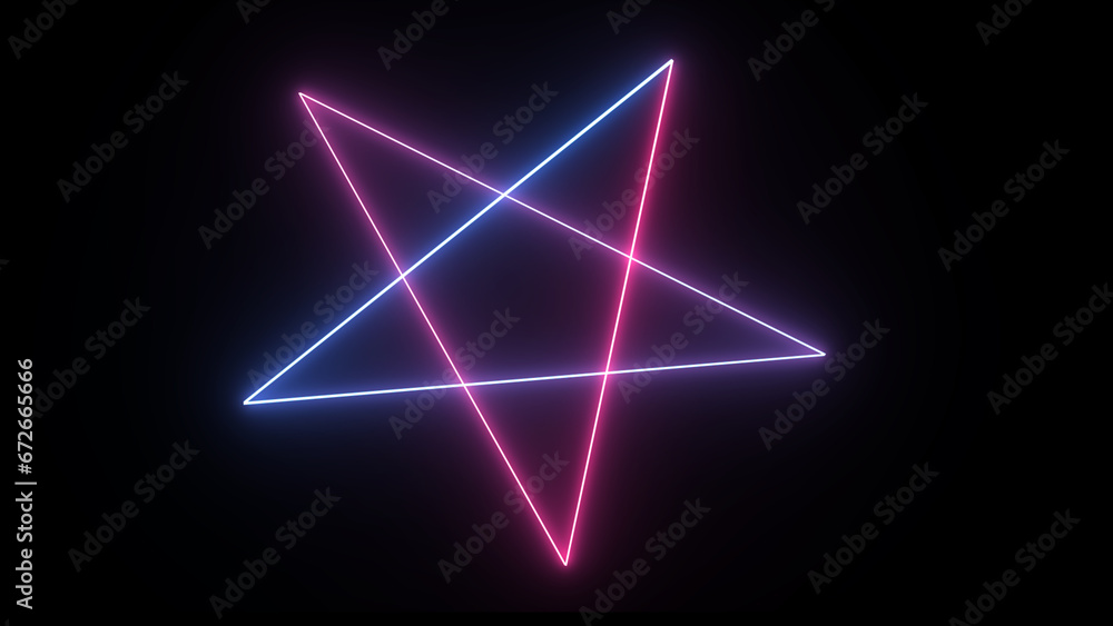 Neon jewish star of david icon black color in circle outline vector. Neon jewish star of david icon black color in circle outline vector.