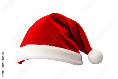 santa claus hat isolated on transparent background