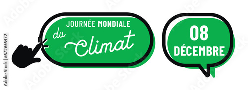 Journée mondiale du climat le 8 décembre