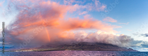Rainbow views around Santo Antão a Cape Verde Island