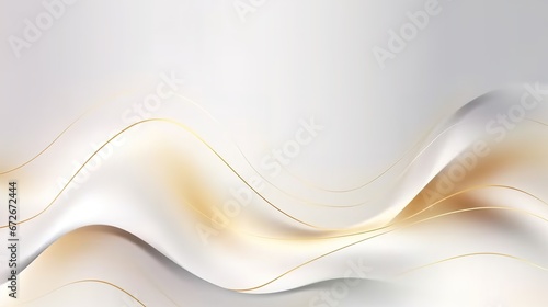 luxury white background with golden line element