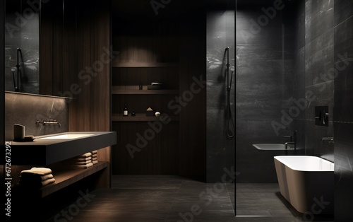Luxury Modern Monochrome Bathroom