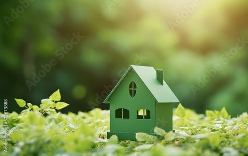 Green Tiny Paper House