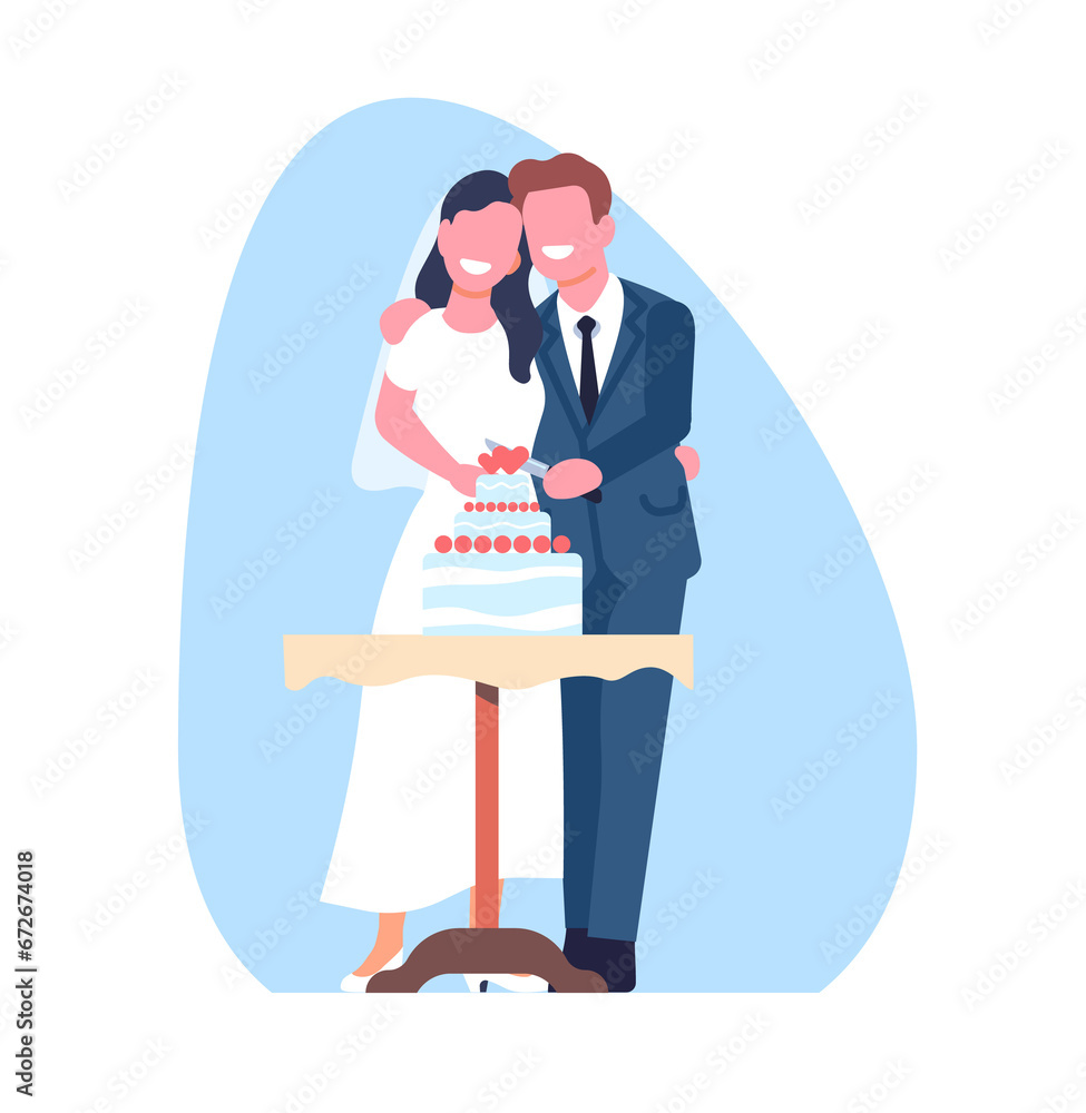 Newlyweds cutting wedding cake. Bride and groom holding knife. Happy couple with dessert. Holiday confectionery. Marriage celebration tradition. Married man and woman. png concept Newlyweds cutting wedding cake. Bride and groom holding knife. Happy couple with dessert. Holiday confectionery. Marriage celebration tradition. Married man and woman. png concept