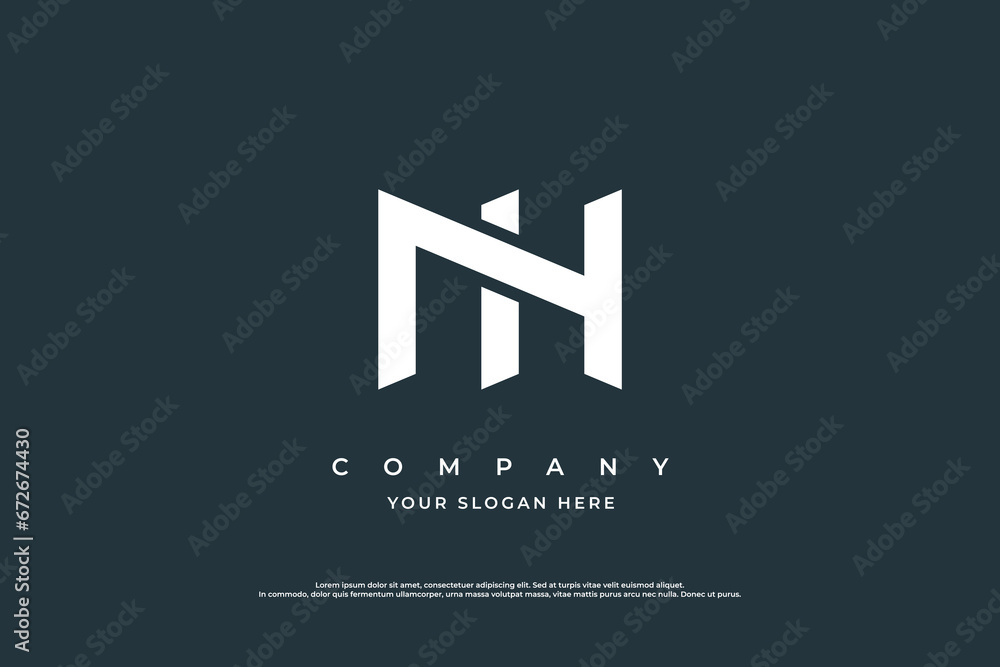 Initial Letter IN or NI Logo Design Vector Initial Letter IN or NI Logo Design Vector