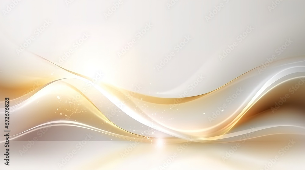 Naklejka premium luxury white background with golden line element