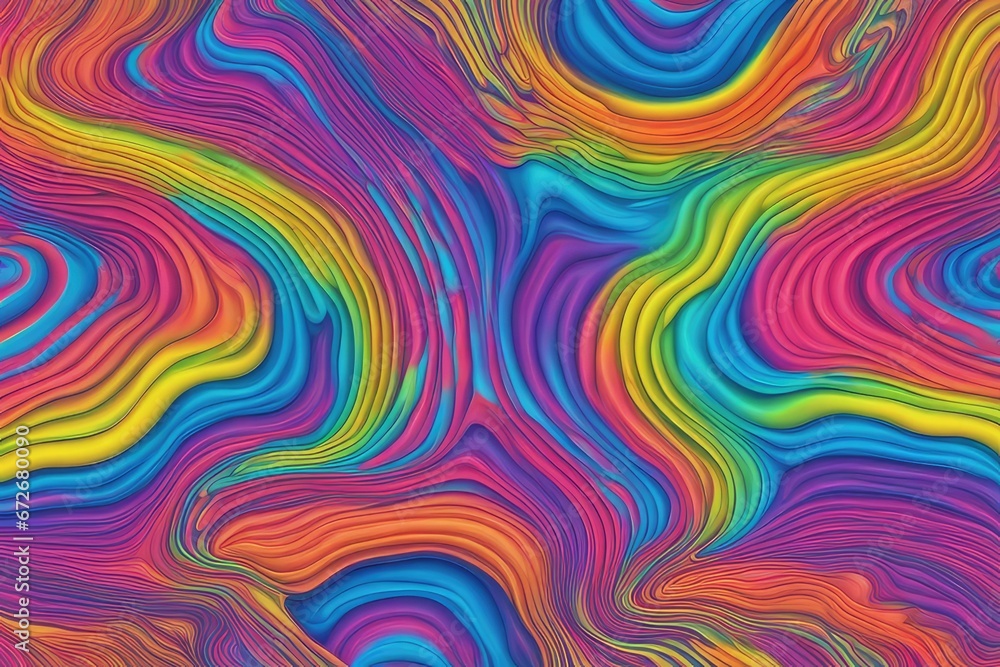 psychedelic rainbow ridged topological map pattern background texture trippy hippy abstract psychedelic rainbow ridged topological map pattern background texture trippy hippy abstract