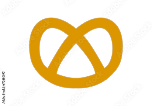 Icono de un lazo dulce en fondo blanco.