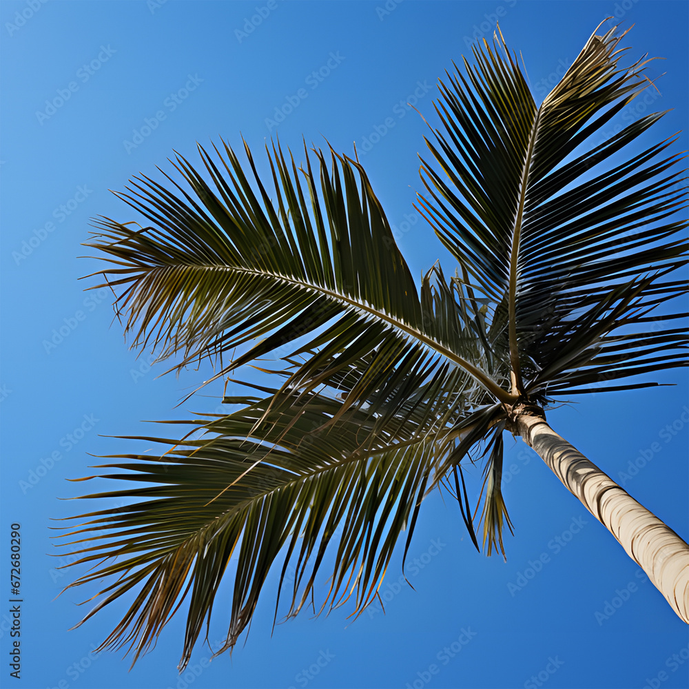 palm tree on sky ai generative