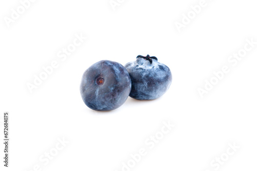 Fresh ripe blueberry fruits isolated on white background, Fresh Fruit, Healthy Fruit