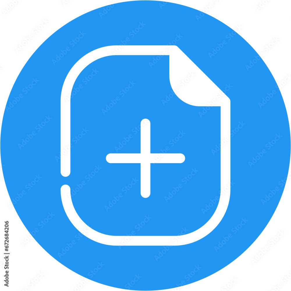 Fototapeta premium Add File Icon