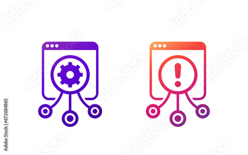 load testing, performance test icons