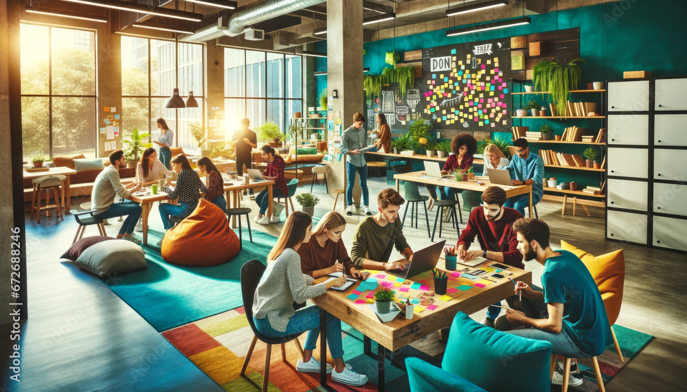 Innovation in Action: Diverse Creatives in a Dynamic Co-working Environment