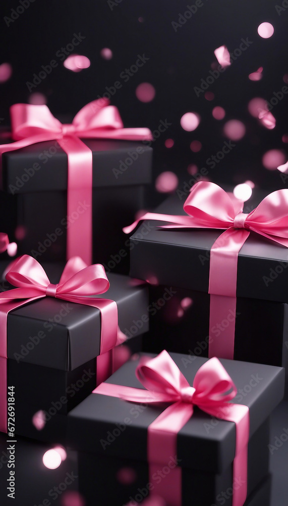 Colorful gift boxes Black Friday sale Colorful gift boxes Black Friday sale