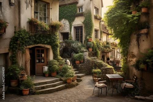 A picturesque location in France. Generative AI