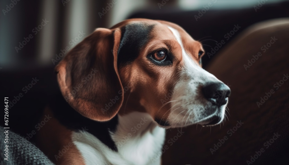Purebred puppy loyalty and cuteness captured in studio shot generated by AI Purebred puppy loyalty and cuteness captured in studio shot generated by AI