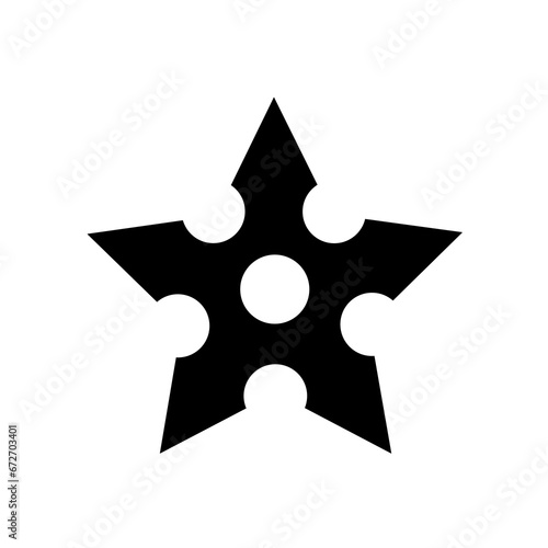 japanese shuriken icon vector with trendy design