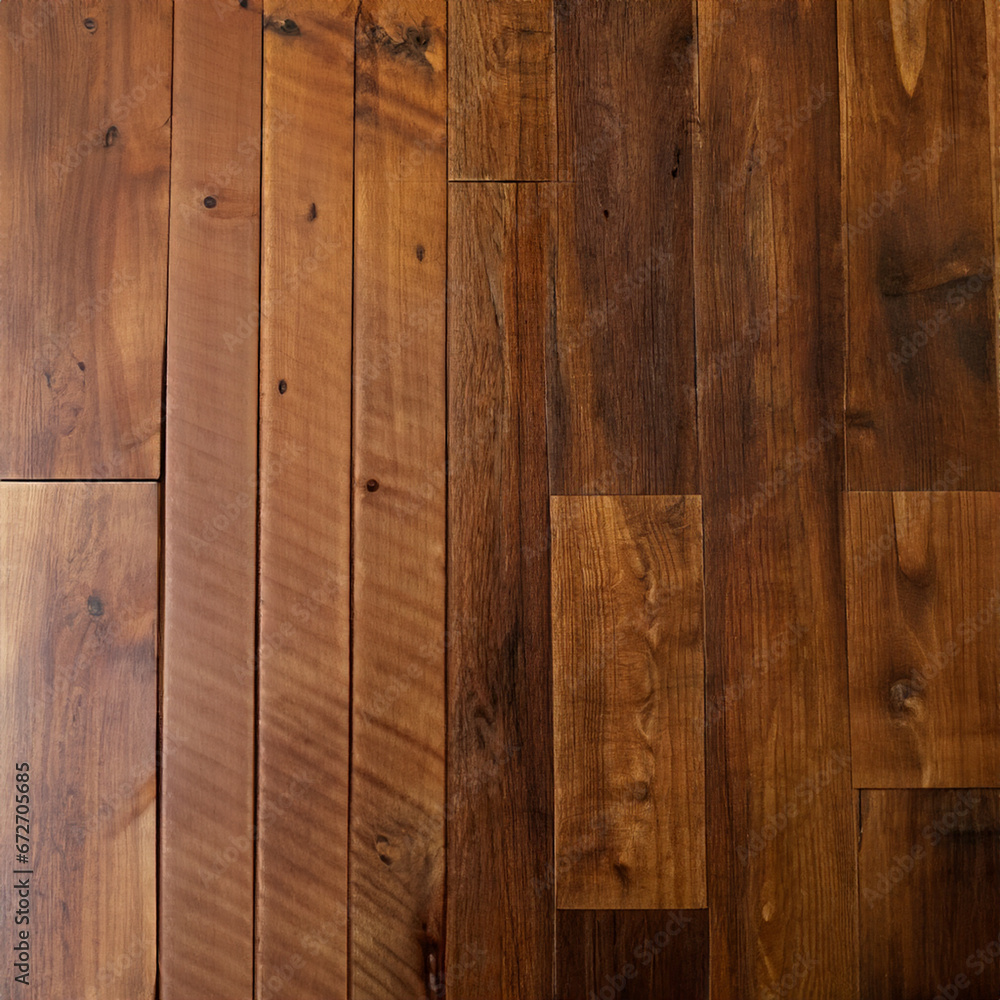 Naklejka premium Brown wooden flooring