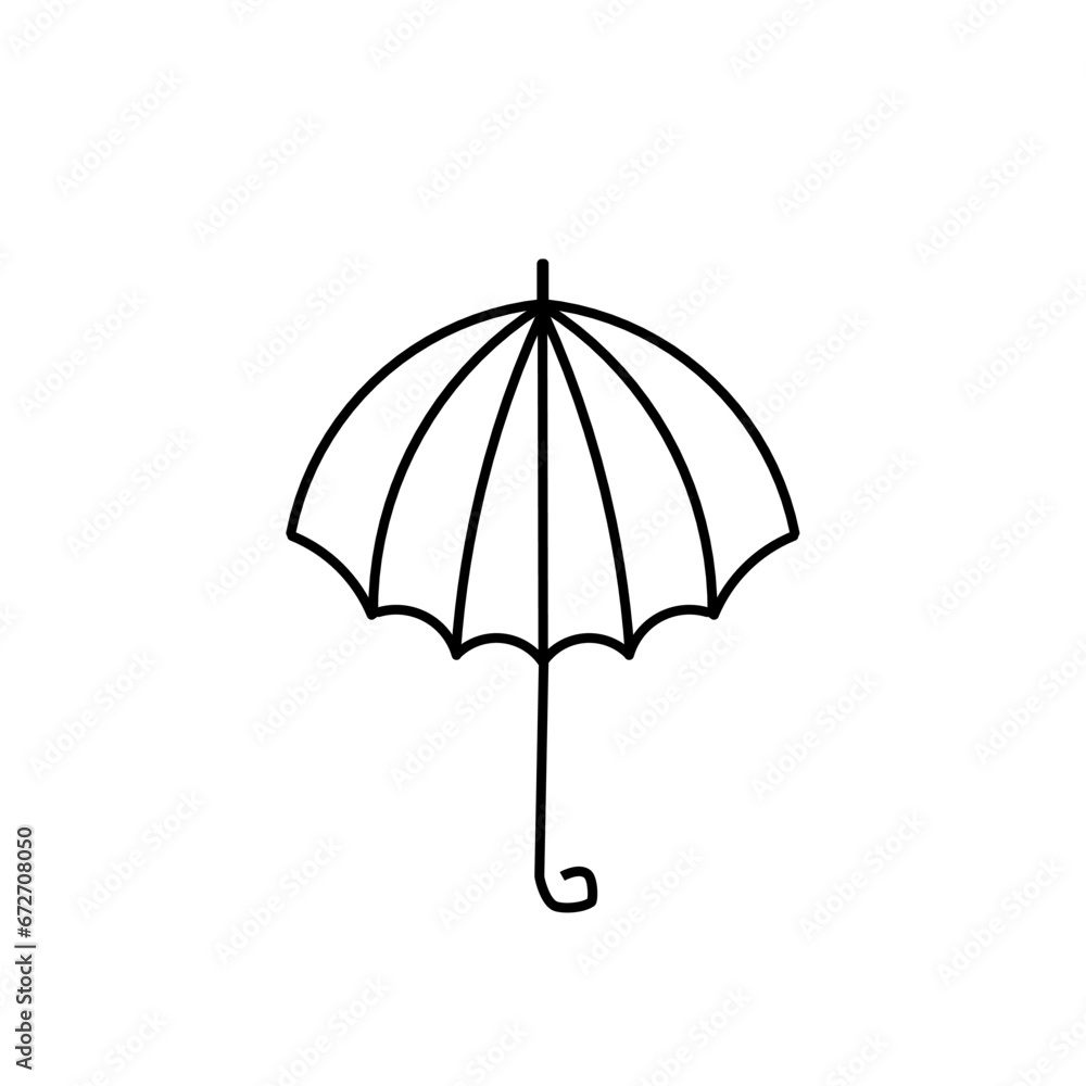black umbrella isolated on white black umbrella isolated on white