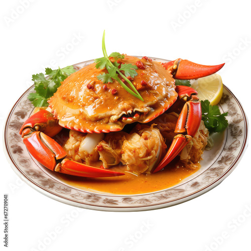 fried crab on a plate