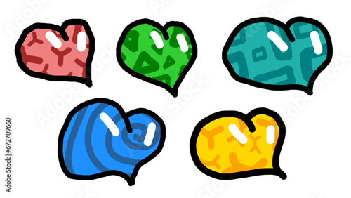 Hand drawn heart doodle