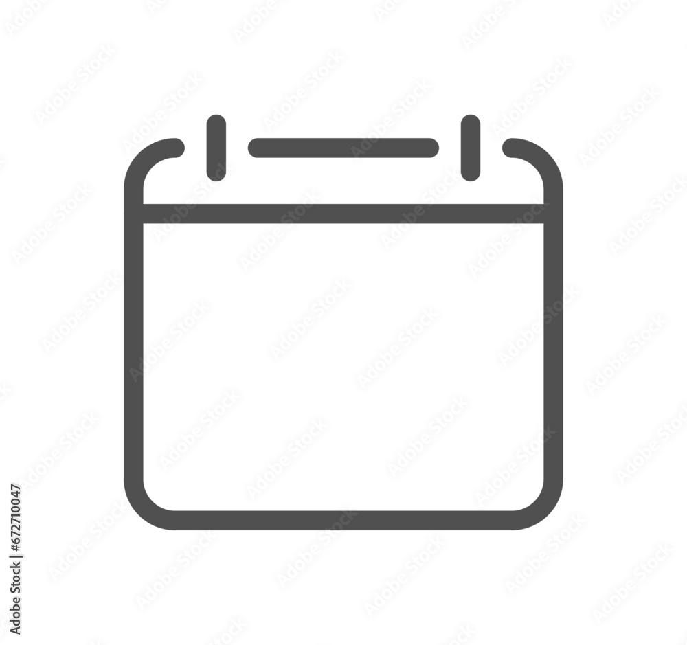 Calendar related icon outline and linear vector. Calendar related icon outline and linear vector.