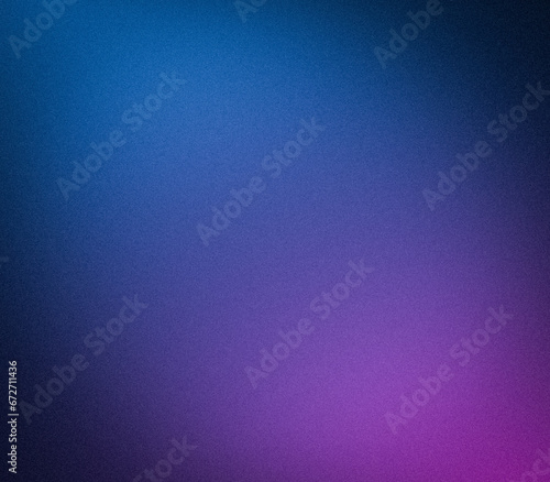 Dark gradient blue pink rough grains design template. Product presentation, book cover