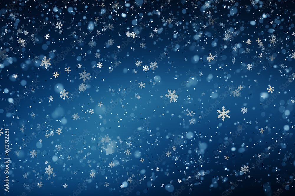 christmas background with snowflakes. Image for christmas greeting cards or marketing campaign.
