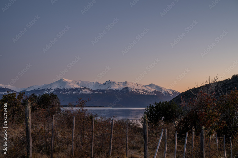 Beautiful sunrise in Patagonia