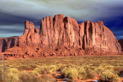 Rugged and Desolate Monument Valley Arizona USA Navajo Nation