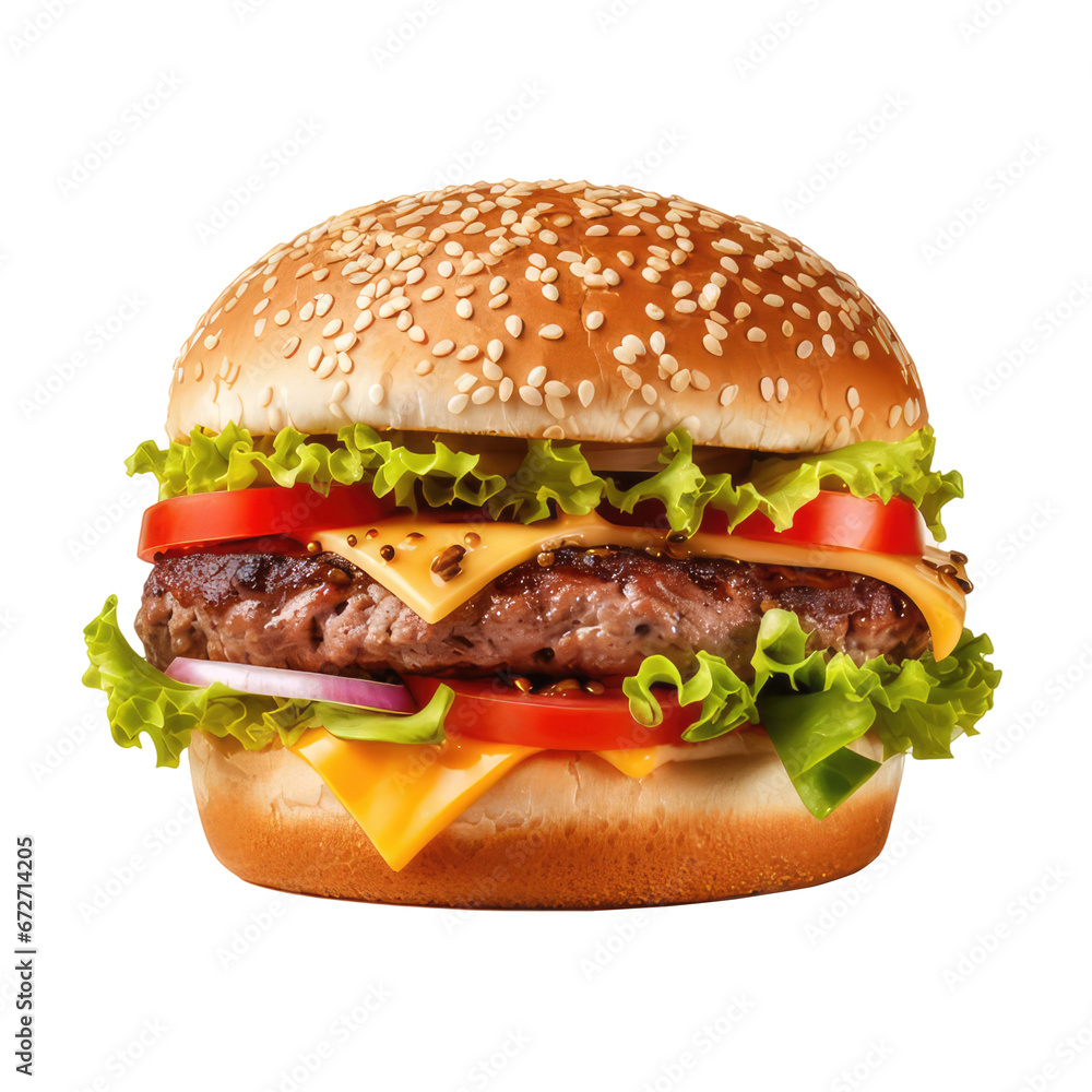 hamburger isolated on white hamburger isolated on white