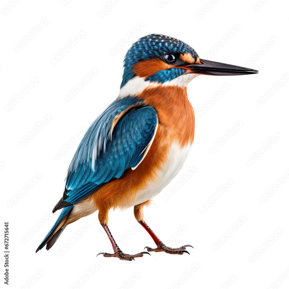 Common Kingfisher isolated from background. Common Kingfisher isolated from background.