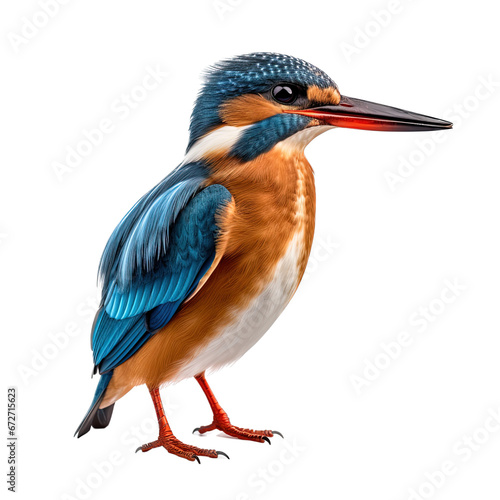 Common Kingfisher isolated from background.