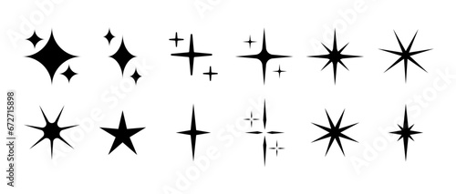 set of star, vector illustration