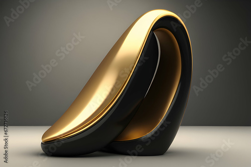 Infinity gold 3D sclupture  photo