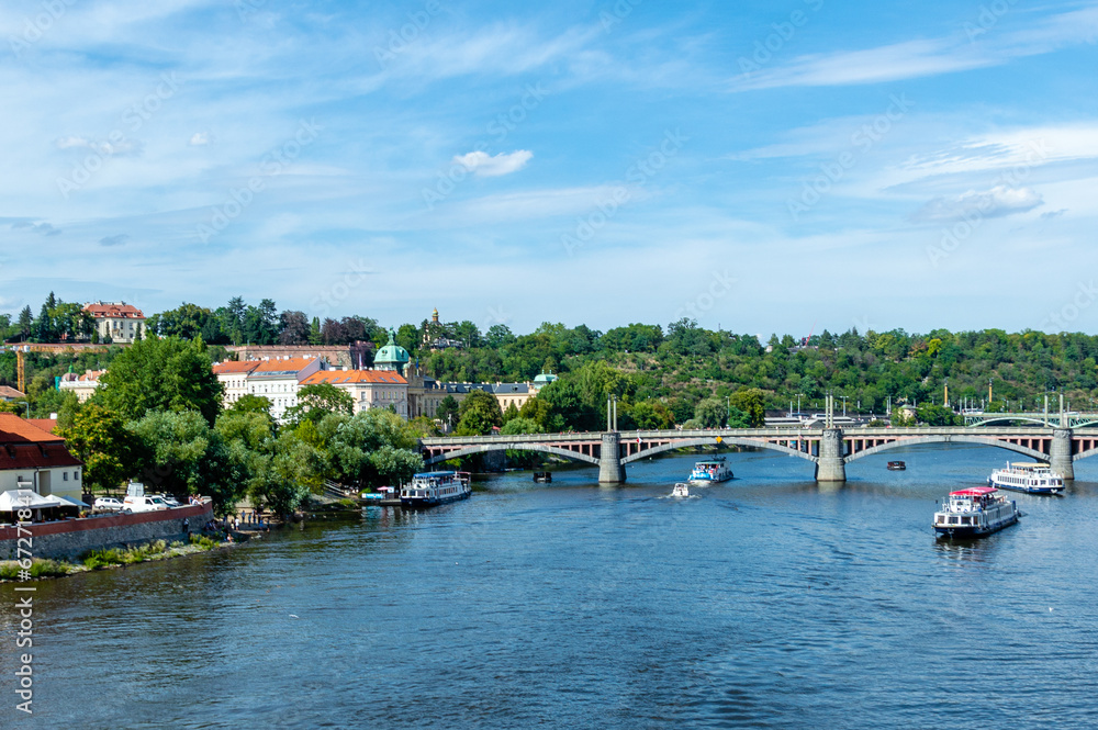 Prague city is the capital of Czech Republic for holidays all year round... Prague , Czech Republic, 08-05-2019