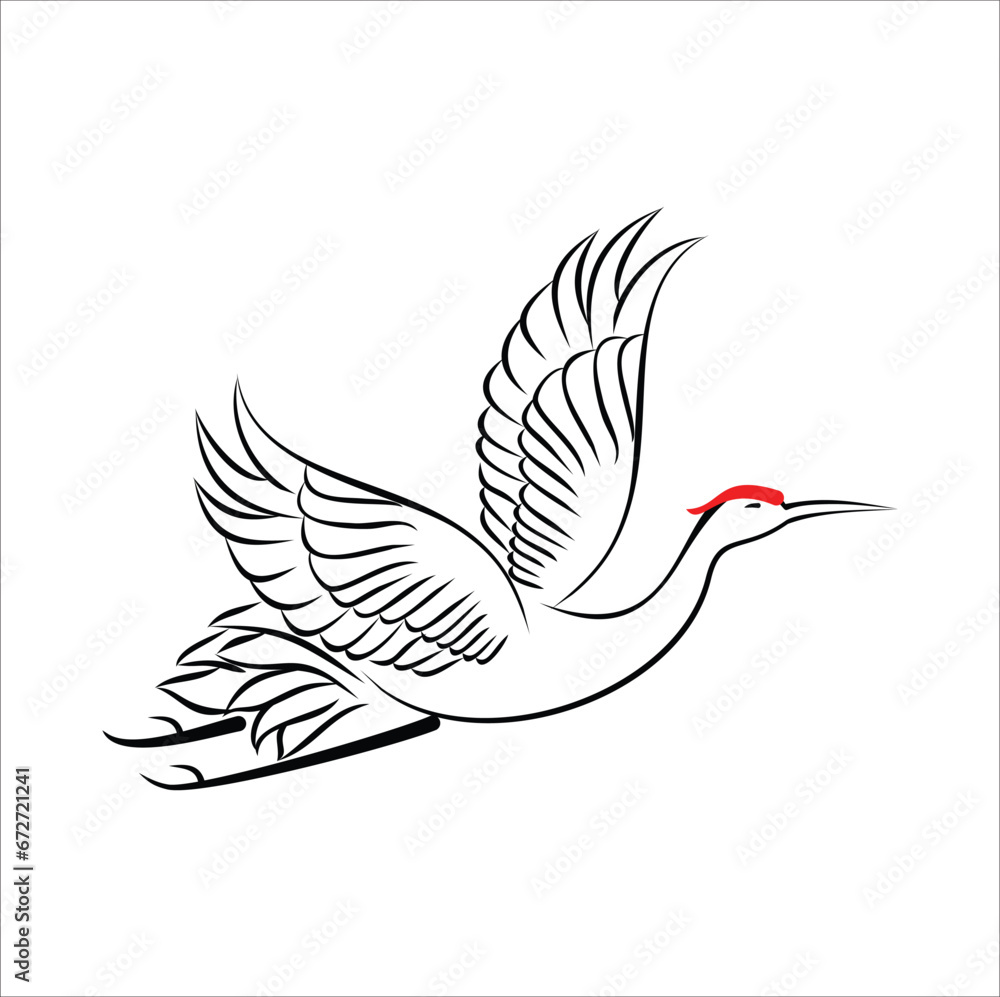 Storks, known for their graceful flight and symbolizing new beginnings, are beautifully depicted in this design. suitable for tattoo idea, mug, sticker, t-shirt, decoration, etcEps 10 Storks, known for their graceful flight and symbolizing new beginnings, are beautifully depicted in this design. suitable for tattoo idea, mug, sticker, t-shirt, decoration, etcEps 10