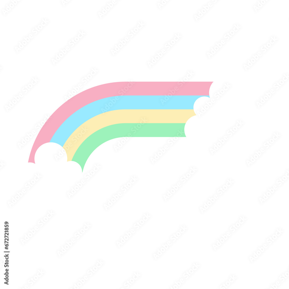 Pastel Rainbow Sticker Pastel Rainbow Sticker