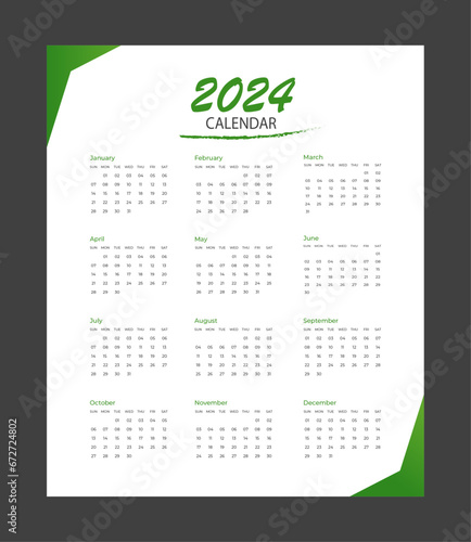 Corporate or business calendar 2024 photo