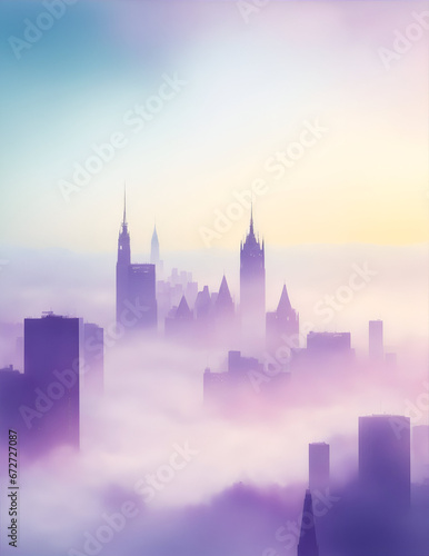 fog in the city