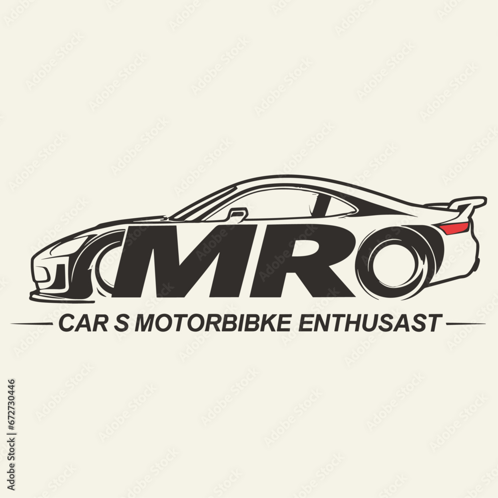 racing logo _ car logo _ vector logo _ logo design _ MRO Logo Design _ Logo Design For Transport business  - obrazy, fototapety, plakaty 